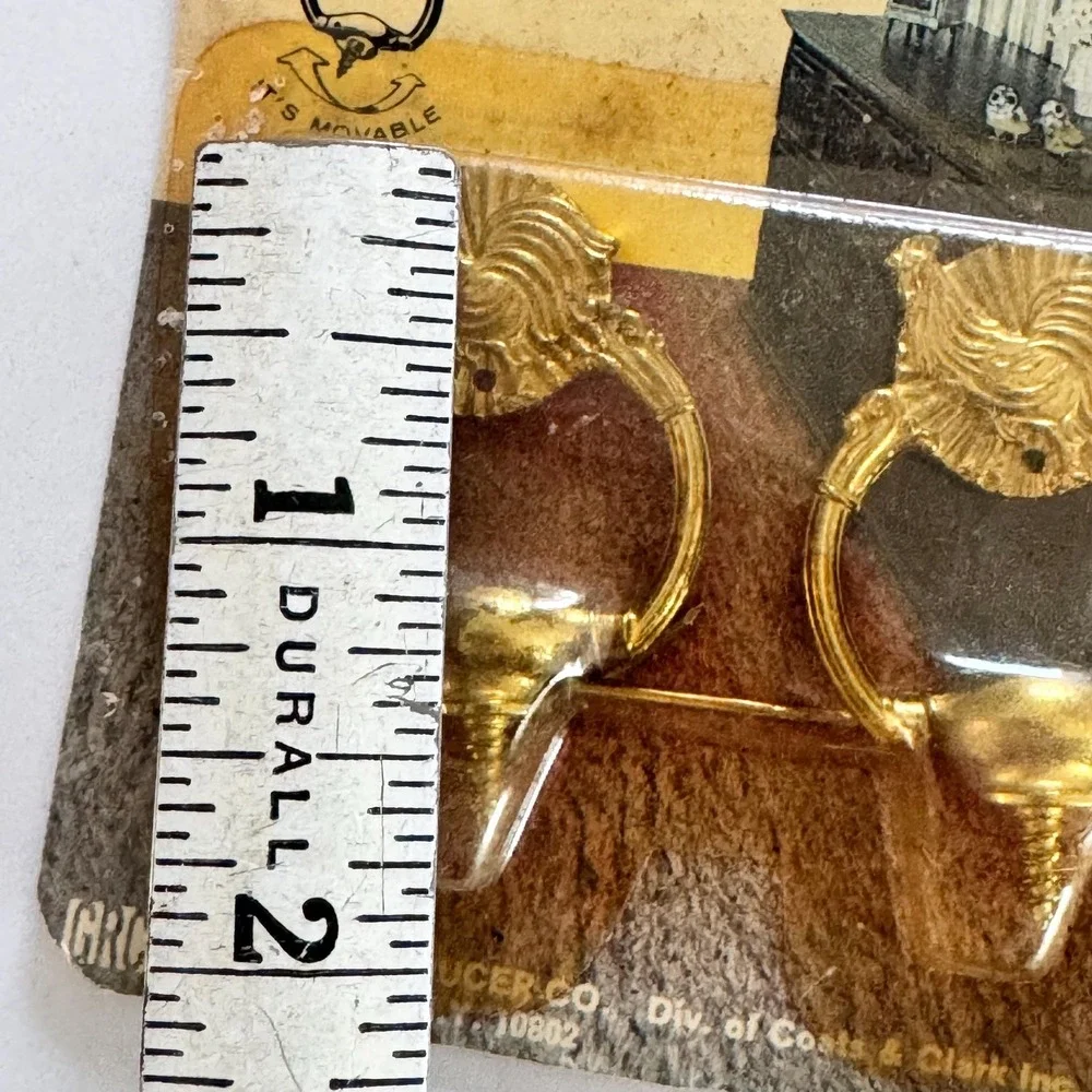 Vintage Brass Rooster Hangers: Decorative Wall Hooks - Made‎ in USA